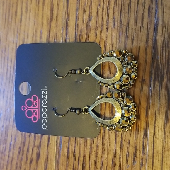Brass Colored Earrings